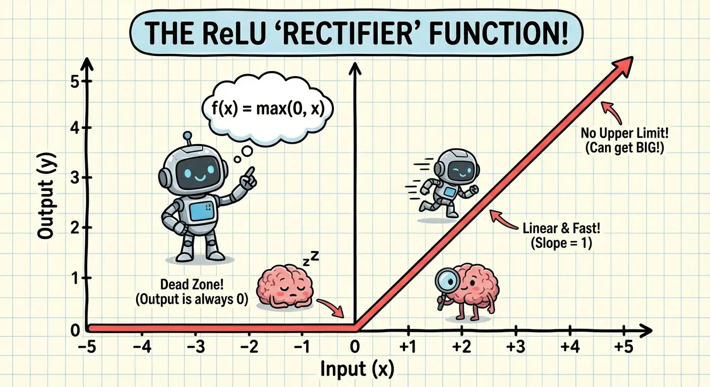 Plot of ReLU activation function